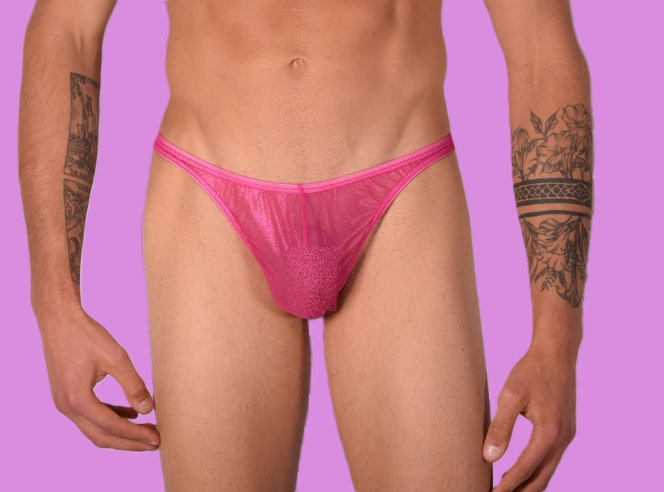 XS/S SMU Sheer Fuchsia Thong 33419 MX11