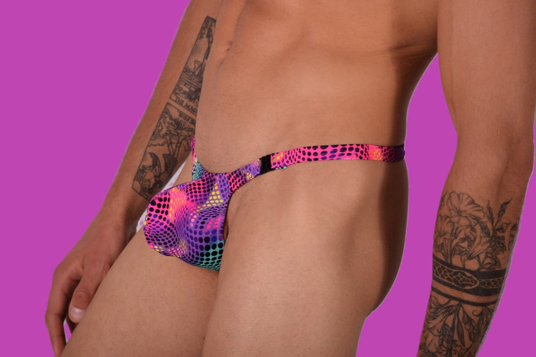 SMU Mens Detachable Color Dots Thong 33435 MX11