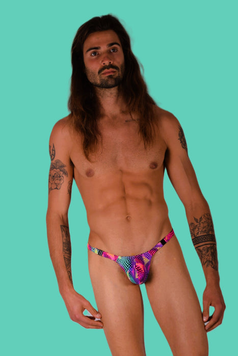 SMU Mens Detachable Color Dots Thong 33435 MX11