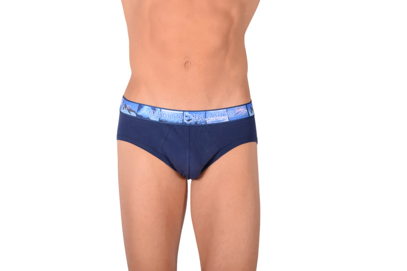 Punto Blanco Water Seas Briefs Soft Organic Cotton Navy 3387 28