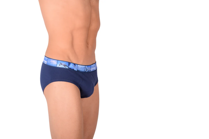 Punto Blanco Water Seas Briefs Soft Organic Cotton Navy 3387 28