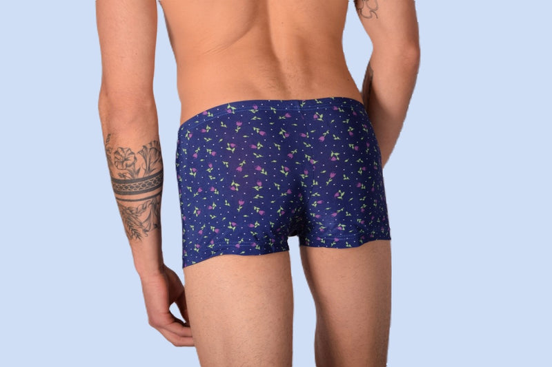 XS/S SMU Mens Hipster Underwear Black Roses 43113 MX12