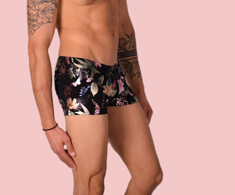 XS/S SMU Mens Hipster Flash Flower Mini Boxer 43121 MX12
