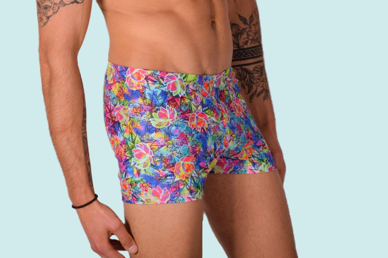 XS/S SMU Mens Swim Hipster Underwear Hot Print 43125 MX12