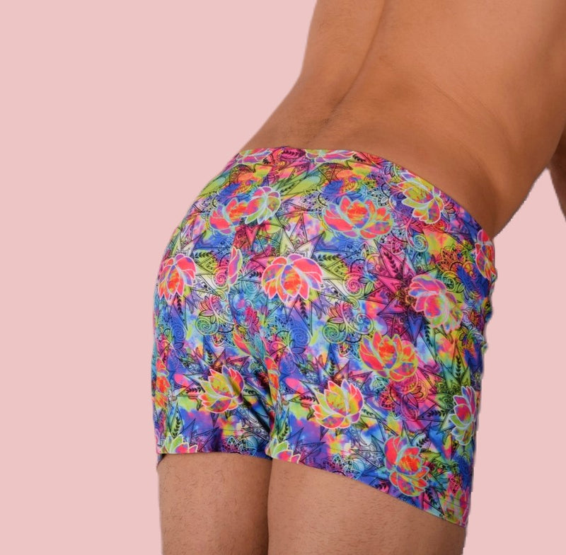 XS/S SMU Mens Swim Hipster Underwear Hot Print 43125 MX12