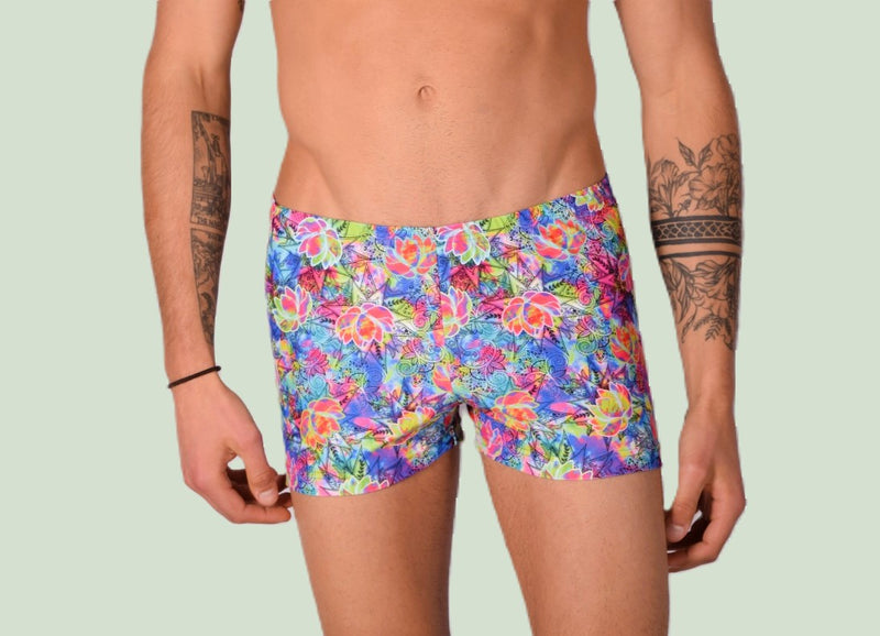 XS/S SMU Mens Swim Hipster Underwear Hot Print 43125 MX12