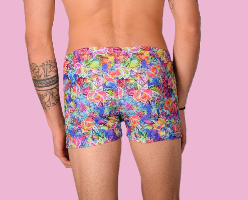 XS/S SMU Mens Swim Hipster Underwear Hot Print 43125 MX12