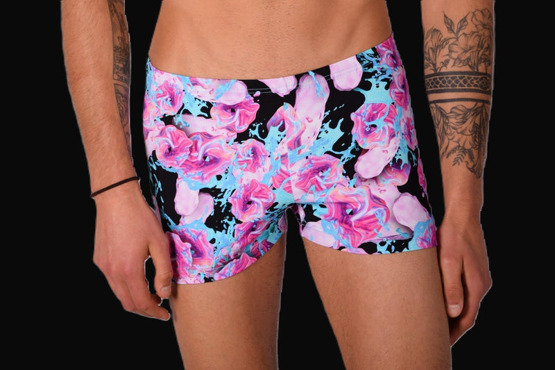 XS/S SMU Mens Swim Hipster Underwear ROSES 43127 MX12