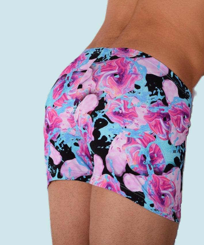 XS/S SMU Mens Swim Hipster Underwear ROSES 43127 MX12
