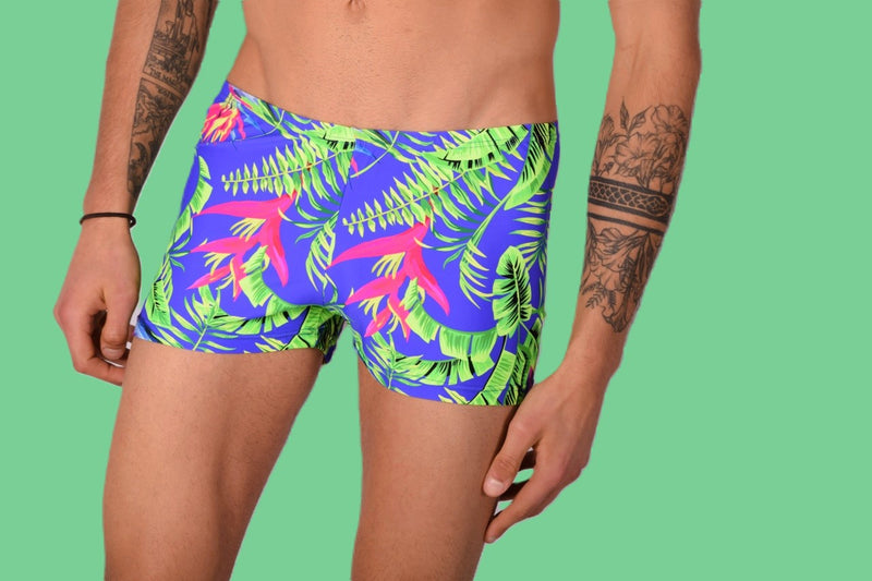 XS/S SMU Swim Hipster Underwear Plants 43149 MX12