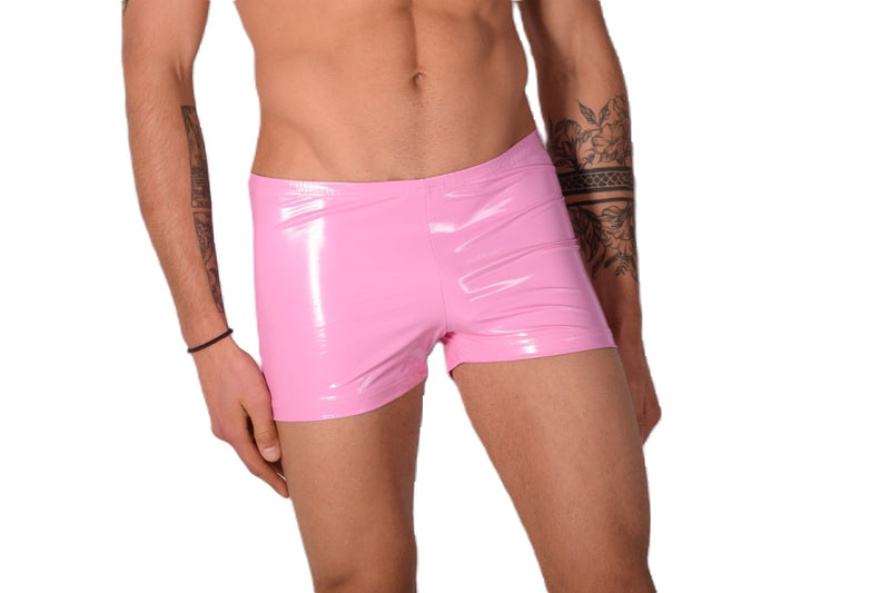 XS/S SMU Mens Faux Leather Look Hipster Underwear Barbie Pink 43150 MX12