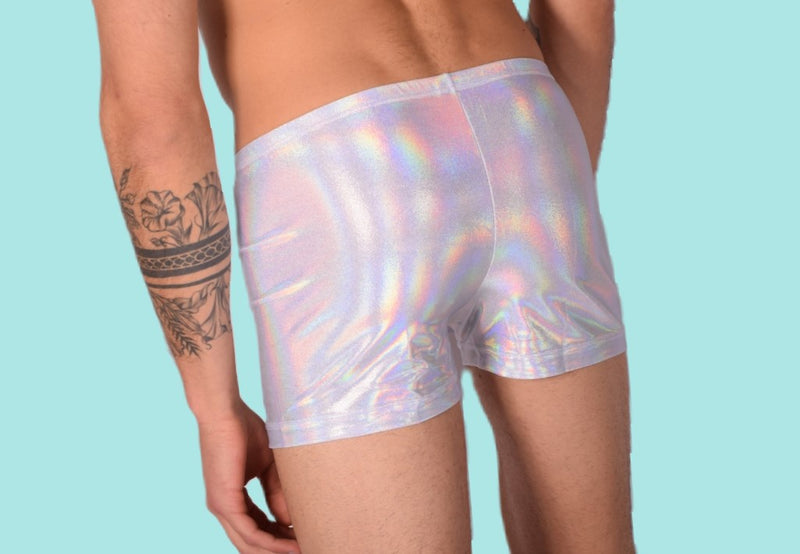 XS/S SMU Mens  Hipster Underwear Silver Sparks 43152 MX12