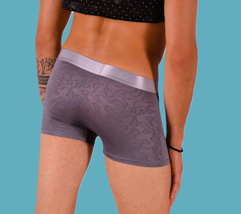 SMU Boxer Sheer Skin Molding Hipster Grey 100715 H63