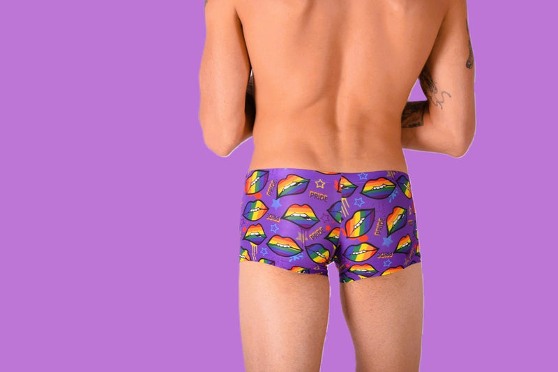 SMU Pride Mini Boxer Brief Sporty Cut Purple P01005 H45