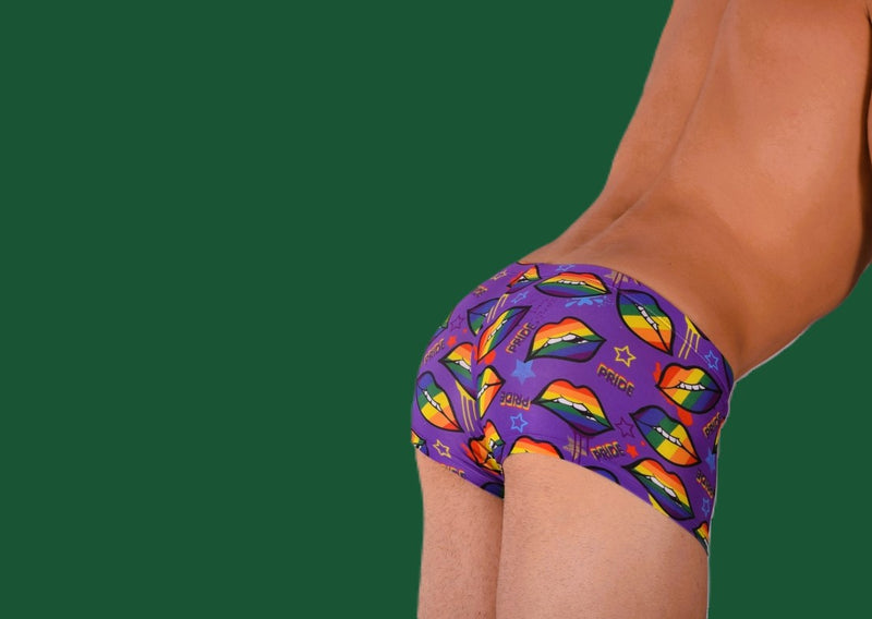 SMU Pride Mini Boxer Brief Sporty Cut Purple P01005 H45
