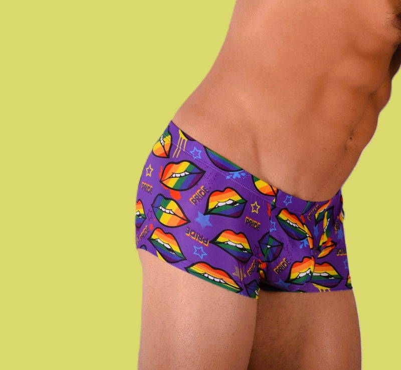 SMU Pride Mini Boxer Brief Sporty Cut Purple P01005 H45