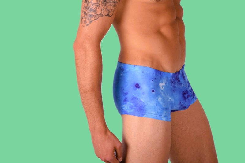 SMU Proud Mini Boxer Brief Sporty Cut Blue Multi P01005 H48