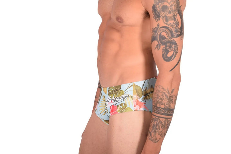 Marcuse Swim Trunk Havana Tropics Swimwear Blue 8518 3