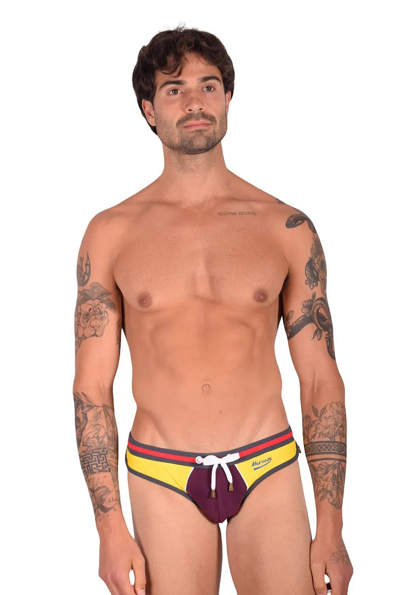 Marcuse Dragon Swimsuit Brief Yellow 06817-2