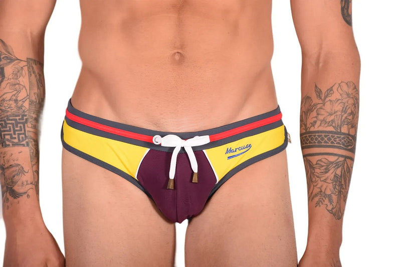 Marcuse Dragon Swimsuit Brief Yellow 06817-2