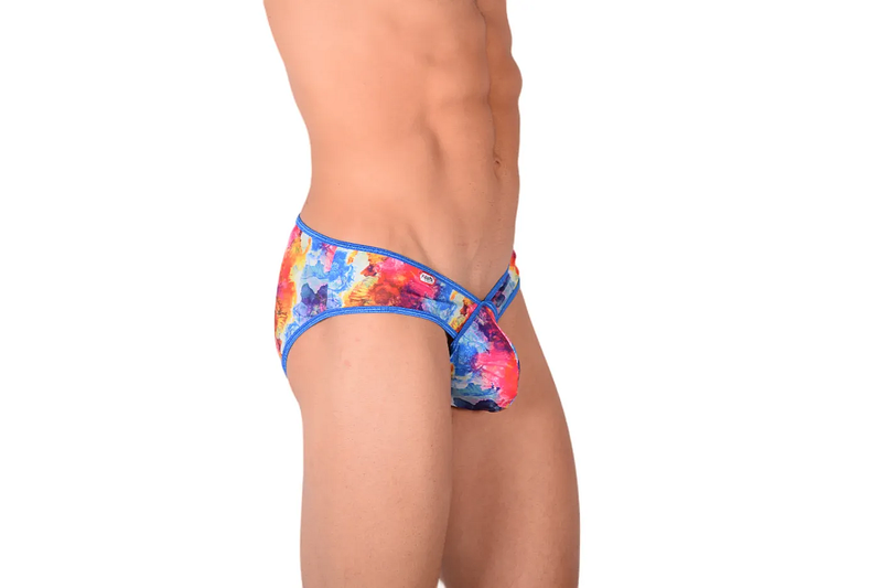 PIKANTE Colors Brief Low Rise Stretchy Edge Splash Briefs Light Blue 0506 1