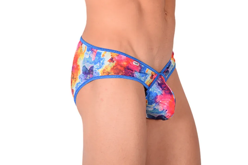 PIKANTE Colors Brief Low Rise Stretchy Edge Splash Briefs Light Blue 0506 1