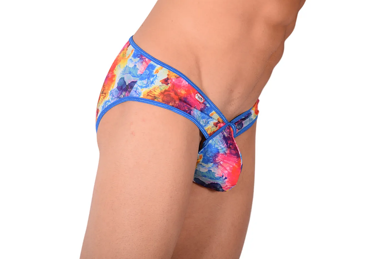 PIKANTE Colors Brief Low Rise Stretchy Edge Splash Briefs Light Blue 0506 1