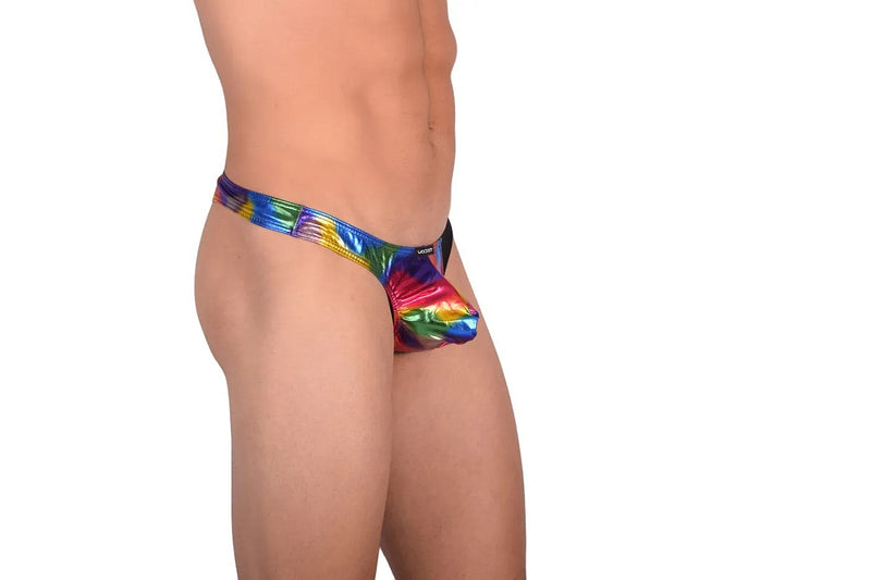 XL WOJOER Mini String Paintball Push-Up Thong Disco Never Dies 344W356 3