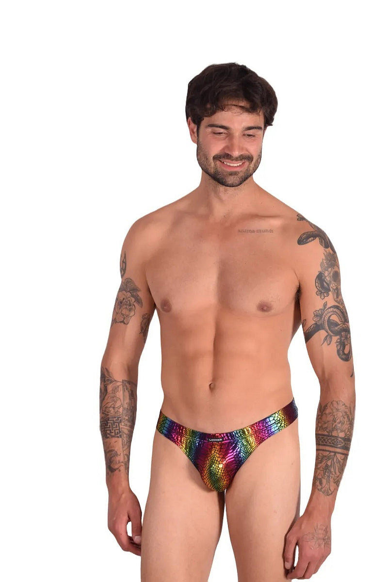 XL WOJOER Mini String Rainbow Reptile Thong Disco Never Dies 398W457 5