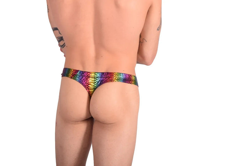 XL WOJOER Mini String Rainbow Reptile Thong Disco Never Dies 398W457 5