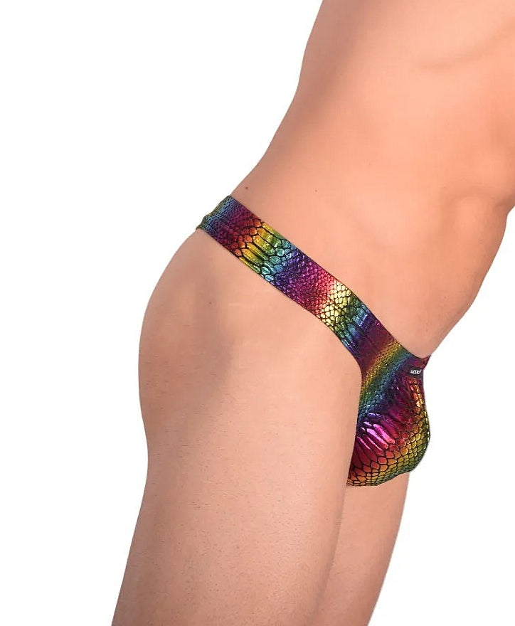 XL WOJOER Mini String Rainbow Reptile Thong Disco Never Dies 398W457 5