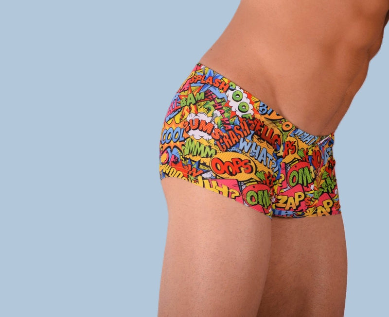 SMU Soft Mini Boxer Verbal Sporty Cut Multi Color P01005 H46