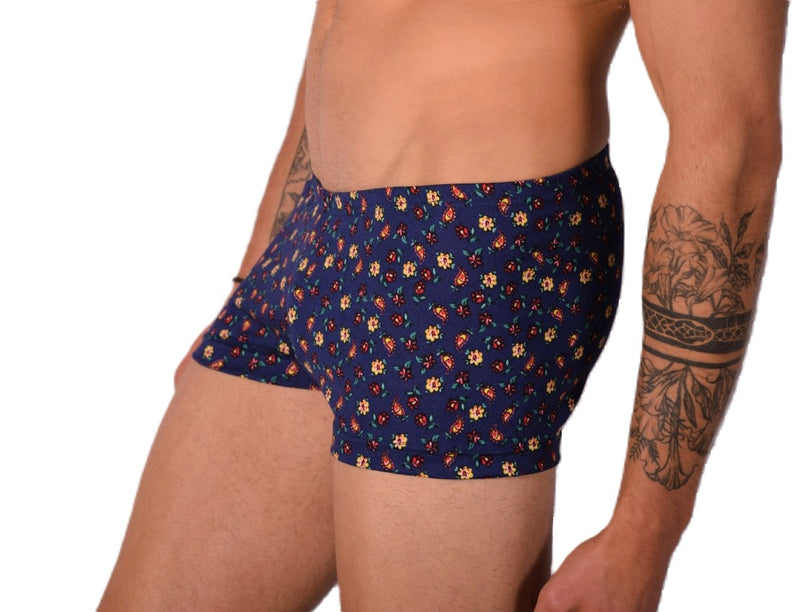 XS/S SMU Mens Hipster Underwear Flower Print 43115 MX12