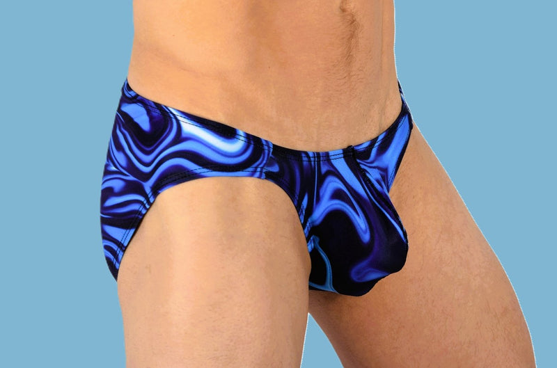 SMU Catch-Me Mini Brief Blue-Mix Speedo Cut 01903 H26