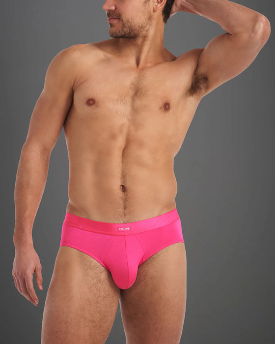 TEAMM8 You Bamboo Briefs Low-Rise Body Enhancing Cut in Hot Pink 21