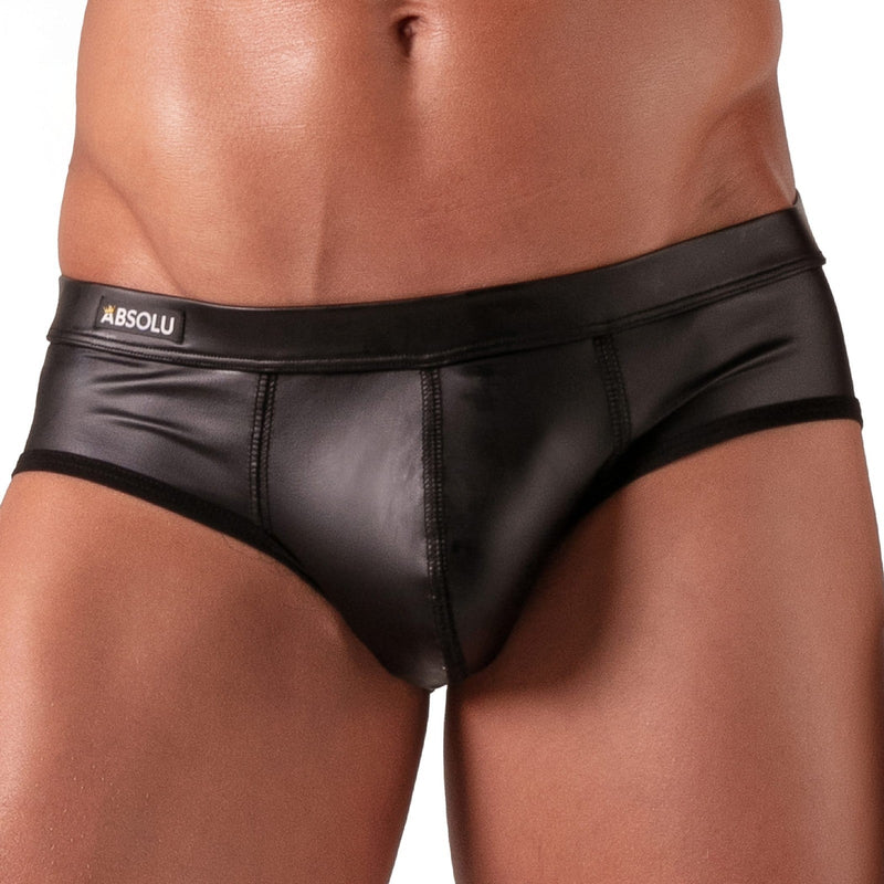 Absolu Male By TOF PARIS Master Briefs With Secret Pocket Optimal Pouch in Black1