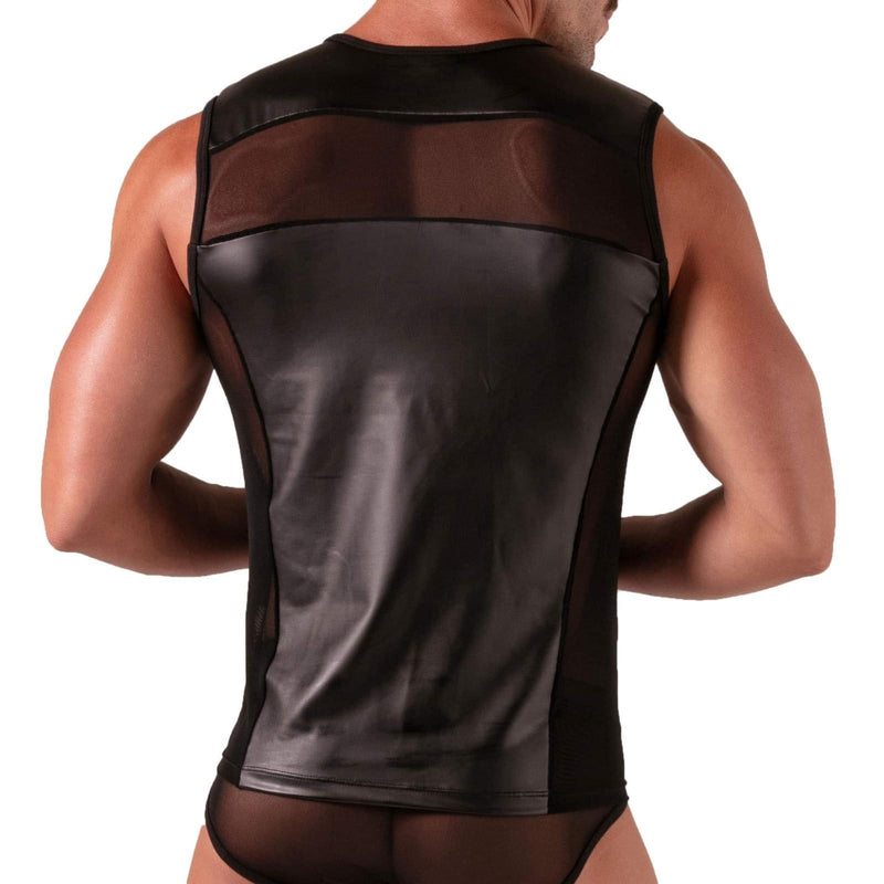 Absolu Male By TOF PARIS Rebel Mesh Tank Top Crew - Neck With Secret Pocket 13