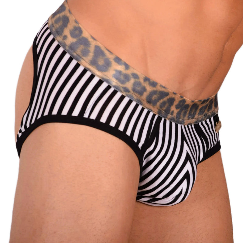 Boxer - Jock Modus Vivendi Combo Jockstrap Animal Bottomless Black 06813 410