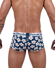 Boxer PRIVATE STRUCTURE Classic Motif Mid - Waist Boxer Trunk 4505 Floral Navy3