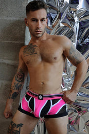 BREEDWELL Circuit Breaker Boxer Brief Large Pouch Neon Pink 222
