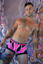 BREEDWELL Circuit Breaker Boxer Brief Large Pouch Neon Pink 228