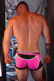BREEDWELL Circuit Breaker Boxer Brief Large Pouch Neon Pink 226