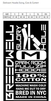 BREEDWELL Darkroom Hoodie Unique Zippers Heavy - Weight Knit Cotton Vest in Indigo8