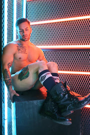 BREEDWELL Long Sock Locker - Room O/S College School Knee Socks Navy Blue 19 - SexyMenUnderwear.com