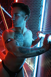 BREEDWELL Neo Camo Armbands Glow in Blacklight Neon Orange6