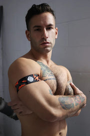 BREEDWELL Neo Camo Armbands Glow in Blacklight Neon Orange3