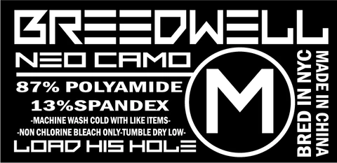 BREEDWELL Neo - Camo Jock With Built - In D - Rings Jockstrap Neon Orange 1611