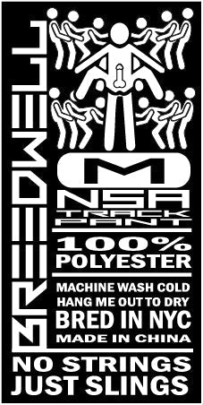 BREEDWELL NSA Track Pants Wide Leg Expandable Ankle Zippers Drawstring & D - Rings10