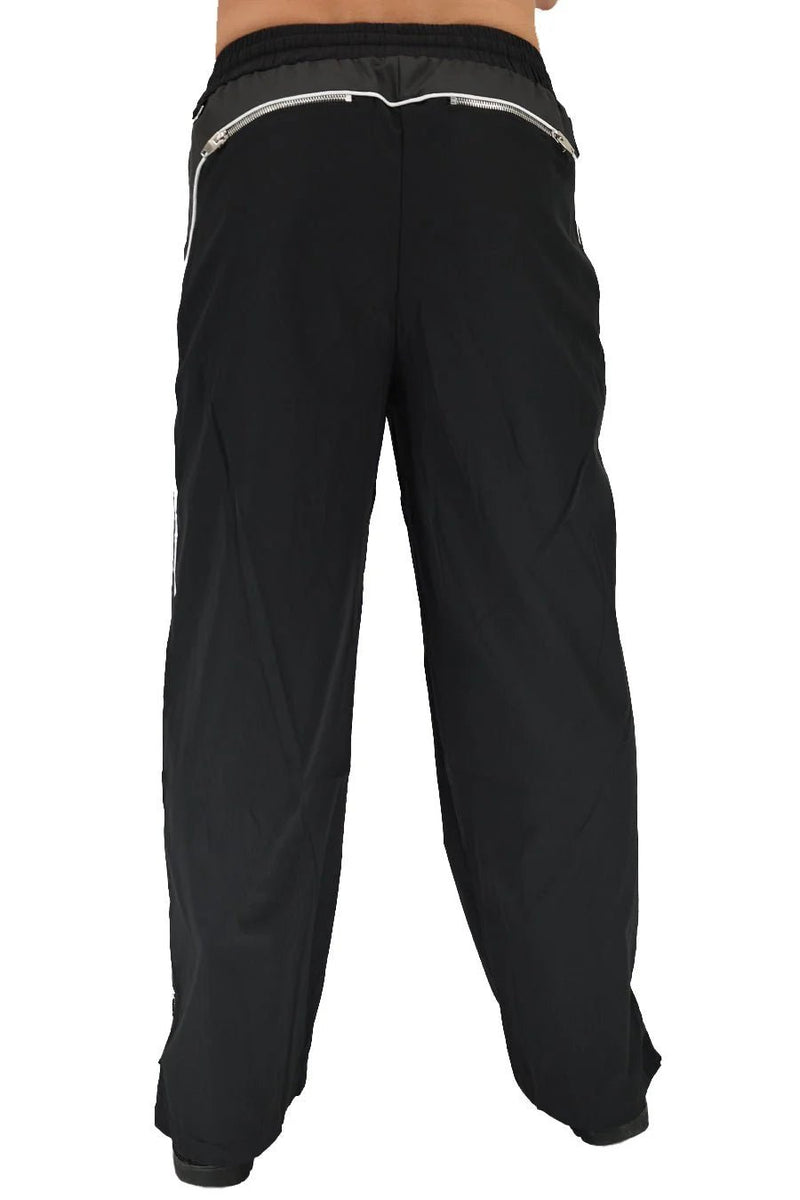 BREEDWELL NSA Track Pants Wide Leg Expandable Ankle Zippers Drawstring & D - Rings6