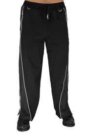 BREEDWELL NSA Track Pants Wide Leg Expandable Ankle Zippers Drawstring & D - Rings8